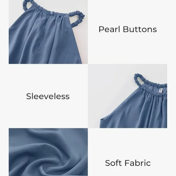 MIHOLL Dusty Blue Cutout Halter Maxi Dress - Picture 5 of 16